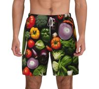 OAZCVBNN Introducción de varios pantalones cortos de natación para hombre, transpirables, ligeros, ropa de playa y actividades al aire libre, blanco, XXL corto