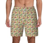 OAZCVBNN Introducción de varios pantalones cortos de natación para hombre, transpirables, ligeros, ropa de playa y actividades al aire libre, blanco, XXL corto