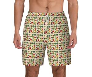OAZCVBNN Introducción de varios pantalones cortos de natación para hombre, transpirables, ligeros, ropa de playa y actividades al aire libre, blanco, S corto