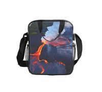 OAZCVBNN Kilauea - Bolsa de almuerzo transparente con estampado de volcanes para almacenamiento de alimentos, caja bento para escuela y oficina, viajes, picnic