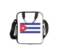 OAZCVBNN Lonchera con estampado de bandera cubana para almacenamiento transparente de alimentos, caja bento para escuela y oficina, viajes, picnic
