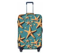 OAZCVBNN Maleta de playa con estampado de estrella de mar lavable, universal, elástica, protector de equipaje, accesorio de viaje, Black, M, Equipaje de mano
