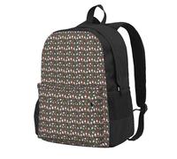 OAZCVBNN Mochila de gran capacidad con estampado de gnomos divertidos de Navidad, ligera, para senderismo, al aire libre, viajes, uso diario