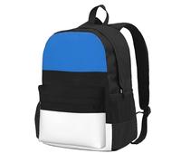 OAZCVBNN Mochila para adultos con estampado de bandera de Estonia de gran capacidad, ligera, para senderismo, al aire libre, viajes, uso diario