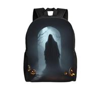 OAZCVBNN Mochila unisex con estampado de fantasmas de Halloween, para viajes, uso diario, gran capacidad