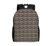 OAZCVBNN Mochila unisex con estampado de gnomos divertidos de Navidad, para viajes, uso diario, gran capacidad