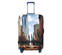 OAZCVBNN New York Print - Maleta lavable universal elástica para equipaje, accesorio de viaje, Black, XL, Equipaje de mano
