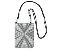 OAZCVBNN Optical Spin Illusion - Bolso cruzado para teléfono para mujeres y hombres, ligero, impermeable, a la moda, Black, Talla única