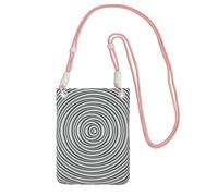 OAZCVBNN Optical Spin Illusion - Bolso cruzado para teléfono para mujeres y hombres, ligero, impermeable, a la moda, Pink, Talla única