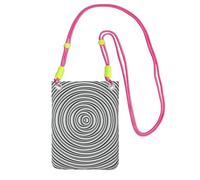 OAZCVBNN Optical Spin Illusion - Bolso cruzado para teléfono para mujeres y hombres, ligero, impermeable, a la moda, fucusia, Talla única