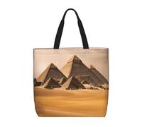 OAZCVBNN Pyramids Of Egypt - Bolsa organizadora extragrande con estampado de pirámides de Egipto para mujeres y hombres, ligera, reutilizable