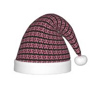 OAZCVBNN Sombrero de elfo de Navidad con estampado de tulipanes y rosas para niños, gorro de fiesta para Año Nuevo, celebración, gorro de Navidad