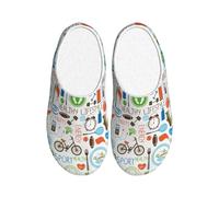 OAZCVBNN The Nature Wildlands - Pantuflas lavables para mujeres y hombres, con estampado de actividades versátiles, antibolitas, para mujeres y hombres
