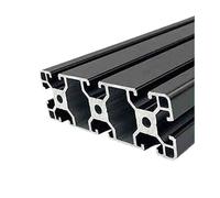 OB-40120-b Perfil De Aluminio Negro Extrusión Carril Lineal Marco Metal Ranura En T CNC Piezas Impresora 3D Máquina DIY Impresión 1 Unidad(1000mm)