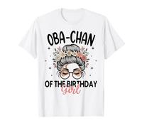 OBA-Chan of The Birthday Girl Messy Bun - Gafas de Sol Florales Camiseta