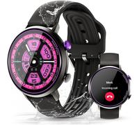 OBA Oukitel BT60 - Reloj de Fitness para Mujer con Seguimiento de la Salud, Pantalla HD de 1,32 Pulgadas, Resistente al Agua 5 ATM, Negro, M-L