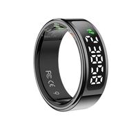 OBA R15 - Anillo Inteligente con Pantalla - Anillo Inteligente con Pantalla - Anillo Smart Fitness Tracker,Impermeable 5 ATM Carga inalámbrica iOS y Android Activity Tracker,Frecuencia Cardíaca,SpO2