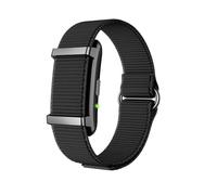 OBA Y25 Smartwatch Fitness Tracker, monitoreo de salud HR/SpO2/HRV, sueño y presión, batería de 30 días, IP68 impermeable, pantalla negra con correa de nailon, Bluetooth 5.4