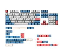 Obahdirry 153 Teclas Almuerzo Sublimación de 5 lados Tapas de teclas PBT engrosadas Etapas de caracteres opacos, teclas