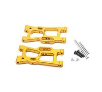 Obahdirry 2 piezas de repuesto de brazo de suspensión inferior trasero de metal, accesorios de repuesto para coche RC 144001 1/14, amarillo