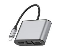 Obahdirry Adaptador USB C Hub 8 en 1 con puerto Ethernet 4K 5Gbps USB 2.0 SD/TF lector de tarjetas Pd carga rápida para