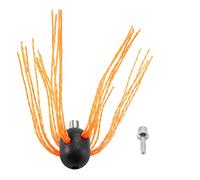 Obahdirry Chimenea Poder Barrido Cepillo Limpieza Barrido Rotatorio Flexible Industrial Chimenea Caldera Secadora