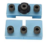 Obahdirry Kit de guía de perforación de 8/10/15 mm, kit de guía de perforación 2 en 1, perforador de para carpintería, carpintería, kit de plantillas de tacos de alta precisión (B)