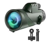 Obahdirry Monocular Adulto Monocular Compacto Largo Alcance Adaptador Smartphone Adaptador con Trípode 80 x 100