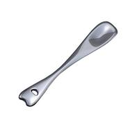 Obahdirry Paquete de 5 espátulas de maquillaje de metal, mini cuchara, cuchara de belleza para cosméticos faciales, máscara (plata)