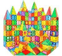 obakaer 100PCS Bloques Construccion Magneticas Niños con 2 Coches Creativo | Juguetes Niños Niñas 2 3 4 5 6 7 8+ Años Magnetic Tiles Blocks Educativos Regalo Juegos Cumpleaños Nuevo Reyes Magos Navidad
