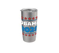 Obama 2028 3er mandato elección presidencial voto azul Vaso térmico de acero inoxidable de doble pared