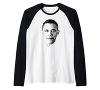 Obama Shirt Missing 44th US Prez Barack H. Obama Camiseta Manga Raglan