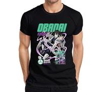 Obanai Iguro Demon Slayer Serpiente Hashira Anime Regalo Japón Y2K Streetwear Hombre Camiseta, Negro , L