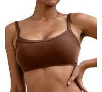 OBASDFD Adjustable Swimwear Tankini Set for Daily Use Seasons Great for Yoga and Relaxation, Black, L(Brown,M)
