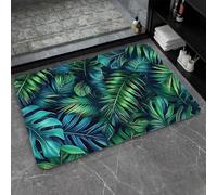 OBASDFD Alfombra De Baño Tierra Diatomeas, Diseño Tinta Alcohol, Color Aguamarina Y Lila, Antideslizante, Súper Absorbente, Secado Rápido, For Cocina(#23,17x27.5Inch (43 * 70cm))