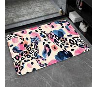 OBASDFD Alfombrilla De Baño Tierra Diatomeas, Diseño Tinta Azul, Púrpura Y Dorada, Antideslizante, Superabsorbente Secado Rápido For Cocina(#1,17x27.5Inch (43 * 70cm))