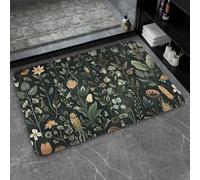 OBASDFD Alfombrilla De Baño Tierra Diatomeas, Diseño Tinta Azul, Púrpura Y Dorada, Antideslizante, Superabsorbente Secado Rápido For Cocina(#4,16x24Inch (40 * 60cm))