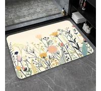 OBASDFD Alfombrilla De Baño Tierra Diatomeas, Diseño Tinta Azul, Púrpura Y Dorada, Antideslizante, Superabsorbente Secado Rápido For Cocina(#43,20x31Inch (50 * 80cm))