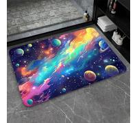 OBASDFD Alfombrilla De Baño Tierra Diatomeas, Diseño Tinta Azul, Púrpura Y Dorada, Antideslizante, Superabsorbente Secado Rápido For Cocina(#41,16x24Inch (40 * 60cm))