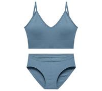 OBASDFD Bra Set Women's Deep V Tank Top No Underwire Small Breast Push-up Triangle Cup(Khaki,XL)(Blue,L)