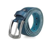OBASDFD Cinturón De Piel Vaca For Hombre, Hebilla Aleación Personalizada, Ajustable Y Fácil Usar(Aquamarine,125cm)