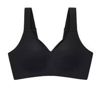 OBASDFD Comfortable Adjustable T-Shirt Bra with Steel Ring for Women with V-Neck, Light Purple, 3XL(Black,L)