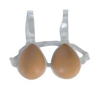 OBASDFD Experience Authenticity Silicone Concave Bottom Fake Boobs Conjoined Breasts for Crossdressers Transgender Brown-500g(Brown,2000g)