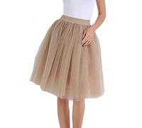 OBASDFD Faldas De Tul for Mujer, Tutú Largo hasta La Rodilla, Falda Corta for, Disfraz Carnaval, 2026 Glitter(Mint Green,L)