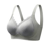 OBASDFD Full Coverage Bra for Optimal Support Wireless, Comfortable, Ideal for Everyday Use as T-Shirt or Lingerie, Light Yellow, XL(Green,XL)