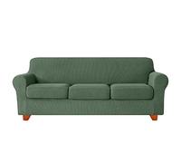 OBASDFD Funda De Cojín Individual Jacquard Elástico con Base Elástica, Protector Muebles Lavable(I,3 Seat (185-235 cm))