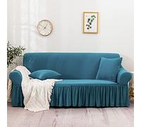 OBASDFD Funda De Sofá con Textura Burbujas 3D Y Volante, Elástica Sin Costuras, For Proteger Los Muebles(E,2 Seater (145-185cm))