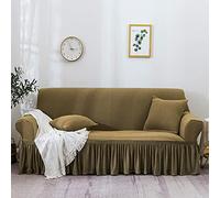 OBASDFD Funda De Sofá con Textura Burbujas 3D Y Volante, Elástica Sin Costuras, For Proteger Los Muebles(D,2 Seater (145-185cm))