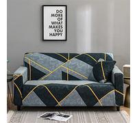 OBASDFD Funda De Sofá Elástica Estampada con Agarre Antideslizante For Proteger Los Muebles(J,3 Seater (190-230cm))