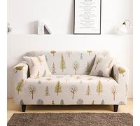 OBASDFD Funda de sofá estampada, funda protectora elástica para muebles, tela de poliéster lavable a máquina para secciones de 8 a 3 plazas (22, 2 asientos de 145 a 180 cm)